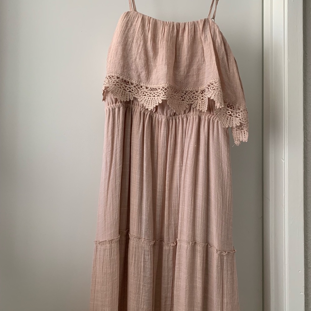Dusty rose pink dress from Urban outfitters
